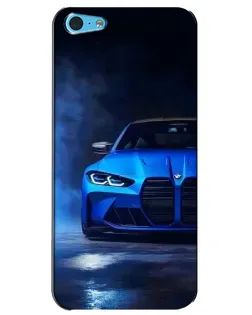 Чехол для iPhone 5c с картинкой «Голубая BMW M4» Чехол для iPhone 5c с картинкой «Голубая BMW M4»