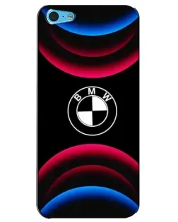 Чехол для iPhone 5c с картинкой «Логотип BMW и неоновые дуги» Чехол для iPhone 5c с картинкой «Логотип BMW и неоновые дуги»