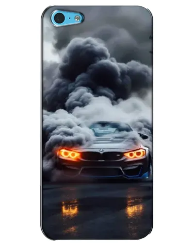 Чехол для iPhone 5c с картинкой «BMW в дыму»