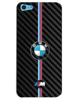 Чехол для iPhone 5c с картинкой «Эмблема BMW и карбон» Чехол для iPhone 5c с картинкой «Эмблема BMW и карбон»