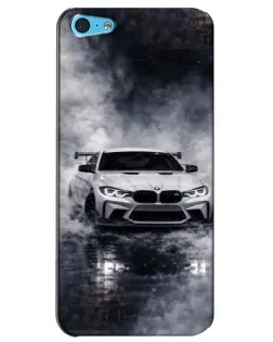 Чехол для iPhone 5c с картинкой «BMW сквозь туман» Чехол для iPhone 5c с картинкой «BMW сквозь туман»