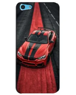 Чехол для iPhone 5c с картинкой «BMW на красной дорожке» Чехол для iPhone 5c с картинкой «BMW на красной дорожке»