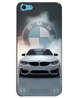 Чехол для iPhone 5c с картинкой «BMW в белом дыму» Чехол для iPhone 5c с картинкой «BMW в белом дыму»