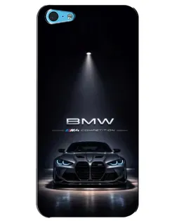 Чехол для iPhone 5c с картинкой «BMW сквозь ночной город» Чехол для iPhone 5c с картинкой «BMW сквозь ночной город»