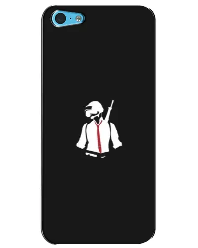 Чехол для iPhone 5c с картинкой «PUBG — силуэт воина» Чехол для iPhone 5c с картинкой «PUBG — силуэт воина»