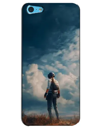 Чехол для iPhone 5c с картинкой «Герой PUBG на скале» Чехол для iPhone 5c с картинкой «Герой PUBG на скале»