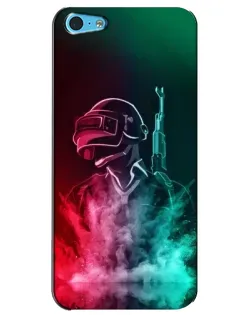 Чехол для iPhone 5c с картинкой «PUBG — огненный воин»