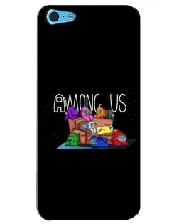 Чехол для iPhone 5c с картинкой «Логотип Among Us»