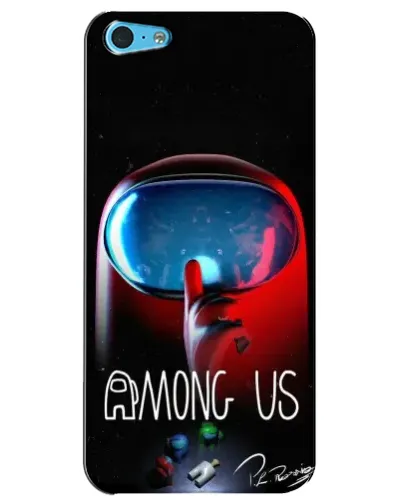 Чехол для iPhone 5c с картинкой «Красный импостер — макро» Чехол для iPhone 5c с картинкой «Красный импостер — макро»