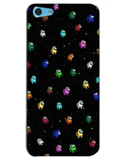 Чехол для iPhone 5c с картинкой «Экипаж Among Us»