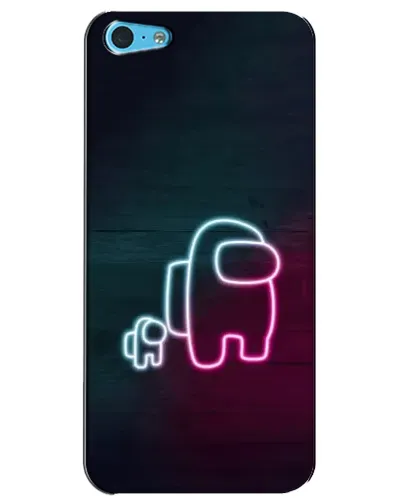 Чехол для iPhone 5c с картинкой «Among Us неон-арт» Чехол для iPhone 5c с картинкой «Among Us неон-арт»