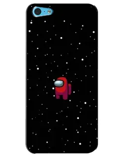 Чехол для iPhone 5c с картинкой «Красный Among Us»