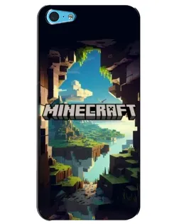 Чехол для iPhone 5c с картинкой «Пещера Майнкрафт»