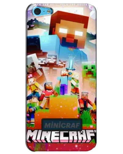 Чехол для iPhone 5c с картинкой «Minecraft герои игры» Чехол для iPhone 5c с картинкой «Minecraft герои игры»