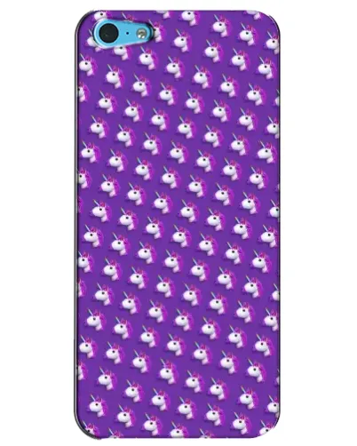 Чехол для iPhone 5c с картинкой «Единороги на фиолетовом»
