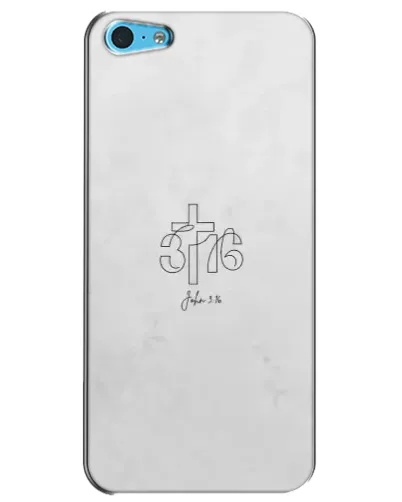Чохол для iPhone 5c з картинкою «Івана 3:16 Хрест» Чохол для iPhone 5c з картинкою «Івана 3:16 Хрест»