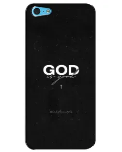 Чохол для iPhone 5c з картинкою «GOD — Бог над усім»