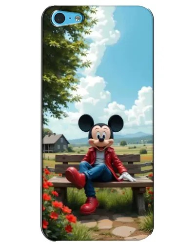 Чехол для iPhone 5c с картинкой «Микки на скамейке» Чехол для iPhone 5c с картинкой «Микки на скамейке»
