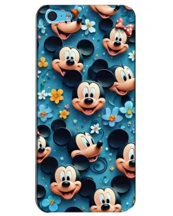 Чехол для iPhone 5c с картинкой «Паттерн Микки и Минни»