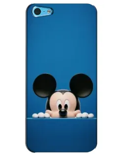 Чехол для iPhone 5c с картинкой «Микки выглядывает»