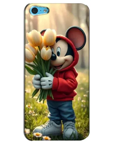 Чехол для iPhone 5c с картинкой «Микки с тюльпанами» Чехол для iPhone 5c с картинкой «Микки с тюльпанами»