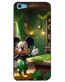 Чехол для iPhone 5c с картинкой «Микки в мастерской»