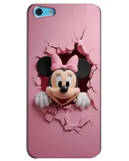 Чехол для iPhone 5c с картинкой «Минни сквозь стену»