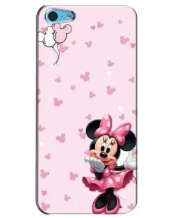 Чехол для iPhone 5c с картинкой «Минни Маус и сердечки»
