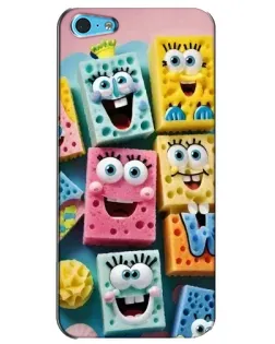 Чехол для iPhone 5c с картинкой «Цветные губки» Чехол для iPhone 5c с картинкой «Цветные губки»