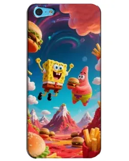 Чехол для iPhone 5c с картинкой «Космический фастфуд» Чехол для iPhone 5c с картинкой «Космический фастфуд»