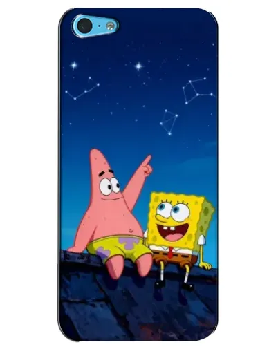 Чехол для iPhone 5c с картинкой «Губка Боб и Патрик ночью» Чехол для iPhone 5c с картинкой «Губка Боб и Патрик ночью»
