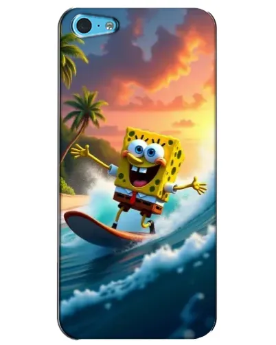 Чехол для iPhone 5c с картинкой «Губка Боб серфингист» Чехол для iPhone 5c с картинкой «Губка Боб серфингист»