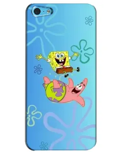 Чехол для iPhone 5c с картинкой «Спанч Боб и Патрик» Чехол для iPhone 5c с картинкой «Спанч Боб и Патрик»