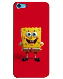Чехол для iPhone 5c с картинкой «Спанч Боб на красном» Чехол для iPhone 5c с картинкой «Спанч Боб на красном»