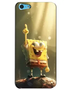 Чехол для iPhone 5c с картинкой «Сияющий Спанч Боб» Чехол для iPhone 5c с картинкой «Сияющий Спанч Боб»
