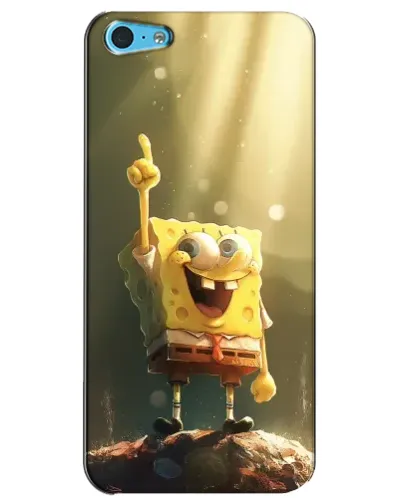 Чехол для iPhone 5c с картинкой «Сияющий Спанч Боб» Чехол для iPhone 5c с картинкой «Сияющий Спанч Боб»