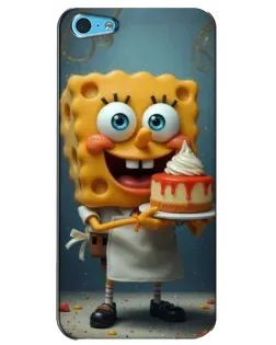 Чехол для iPhone 5c с картинкой «Повар Спанч Боб» Чехол для iPhone 5c с картинкой «Повар Спанч Боб»