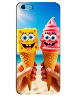 Чехол для iPhone 5c с картинкой «Спанч Боб мороженое» Чехол для iPhone 5c с картинкой «Спанч Боб мороженое»