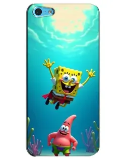 Чехол для iPhone 5c с картинкой «Спанч Боб под водой» Чехол для iPhone 5c с картинкой «Спанч Боб под водой»