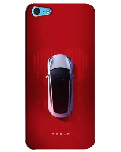 Чехол для iPhone 5c с картинкой «Tesla Top View»