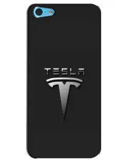Чохол для iPhone 5c з картинкою «Сталевий логотип Tesla» Чохол для iPhone 5c з картинкою «Сталевий логотип Tesla»