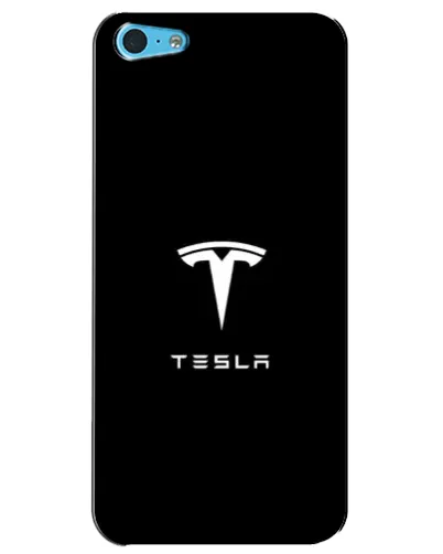 Чехол для iPhone 5c с картинкой «Tesla White Logo»