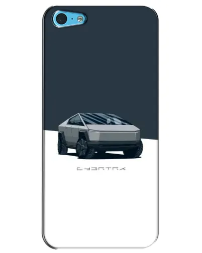 Чехол для iPhone 5c с картинкой «Серебристый Cybertruck Tesla»