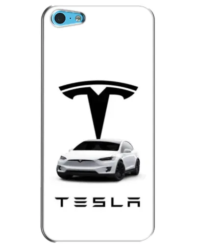 Чехол для iPhone 5c с картинкой «Tesla White Style»
