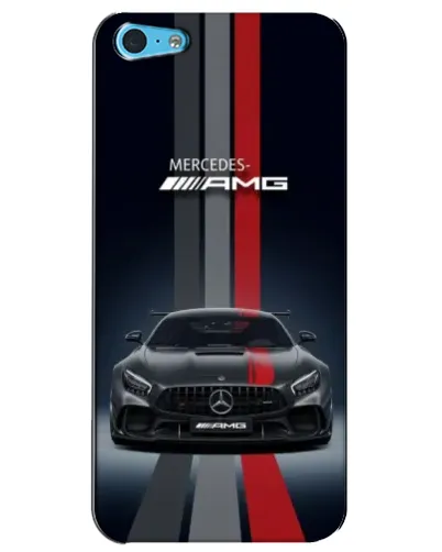 Чехол для iPhone 5c с картинкой «Mercedes — белый карбон»