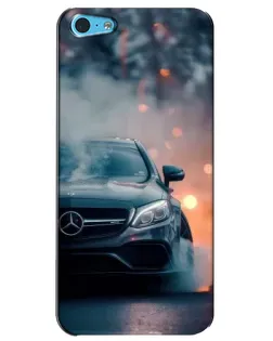 Чехол для iPhone 5c с картинкой «Mercedes — ночной город» Чехол для iPhone 5c с картинкой «Mercedes — ночной город»