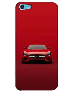 Чехол для iPhone 5c с картинкой «Красный Mercedes AMG»