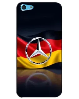 Чехол для iPhone 5c с картинкой «Mercedes — флаг Германии»