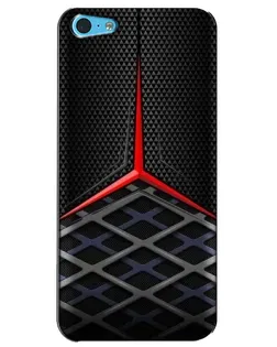 Чехол для iPhone 5c с картинкой «Mercedes Carbon Grid»