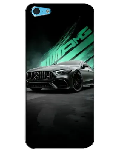 Чехол для iPhone 5c с картинкой «Темный Mercedes AMG»